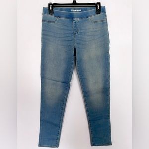 LKNEW Lands’ End 12 PLUS Jeggings Iron Knee Pull On Light Wash